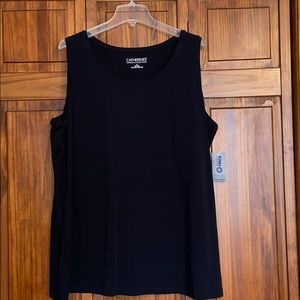 Catherines black tank top 2X 22/24W